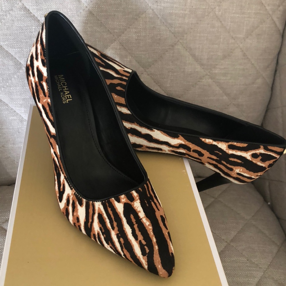 MICHAEL KORS DOROTHY FLEX PUMPS CALF HAIR NEW